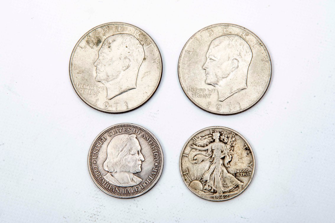 Half Dollar and Dollar Coin Lot