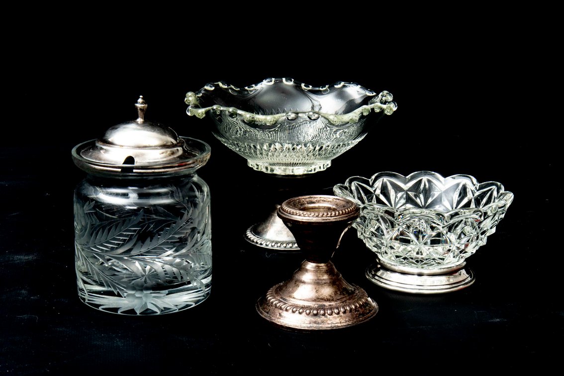 Sterling & Glass Items