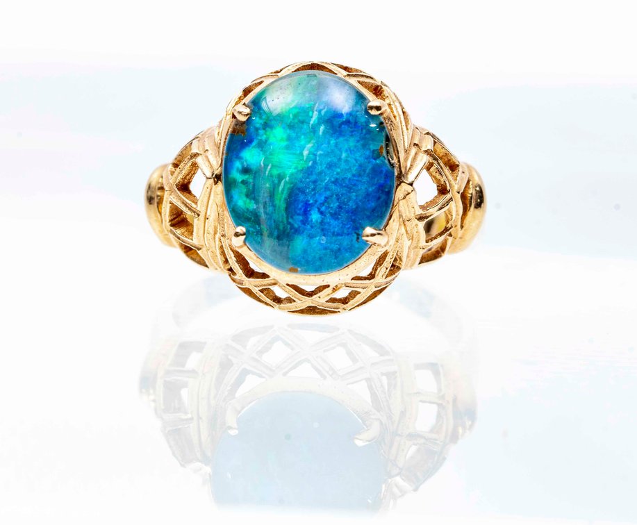 14K Gold & Opal Ring- 4.5 G