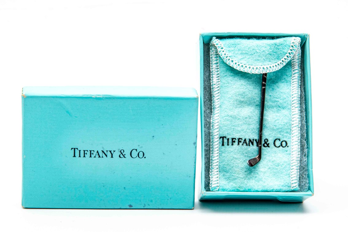 Golf Club Tie Bar- Tiffany & Co- Sterling- IOB