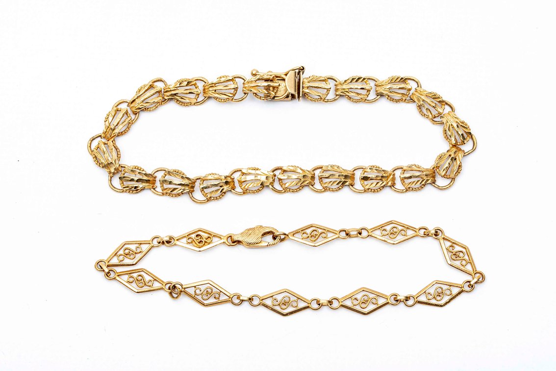 14K Gold Bracelets- 11.7 G