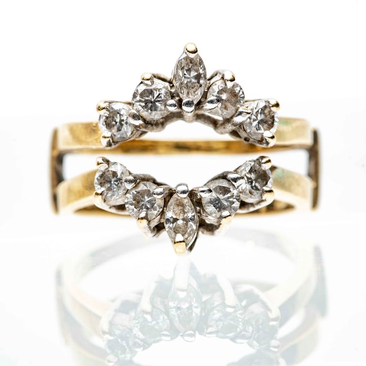 Yellow Gold Diamond Insert Ring- 5.5 G