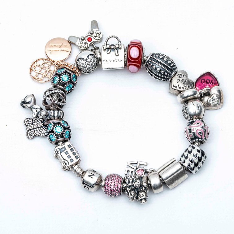 Sterling Pandora Bracelet- 86.1 G
