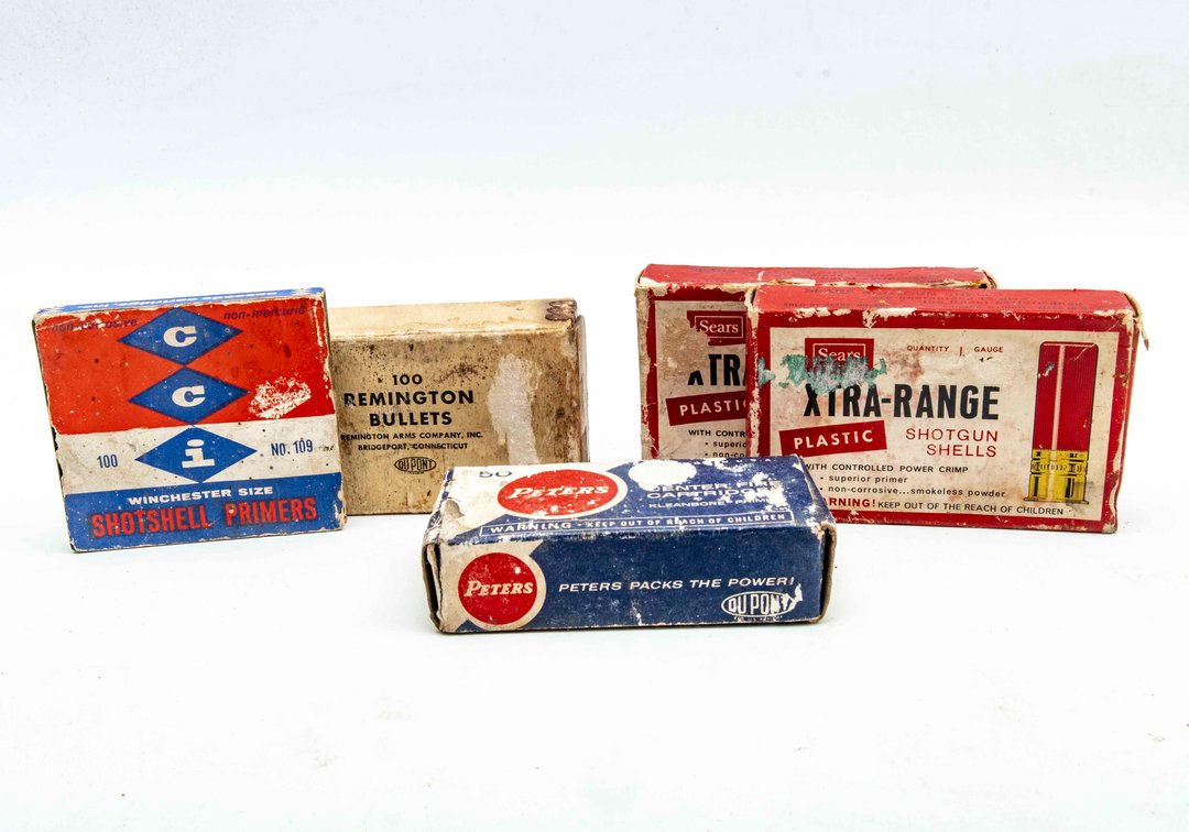 Vintage Ammo & Reloading Supplies- Orig. Boxes