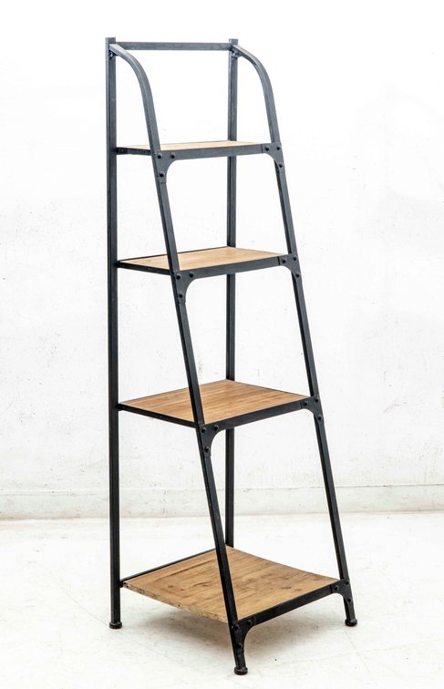 Wood and Metal Display Shelves