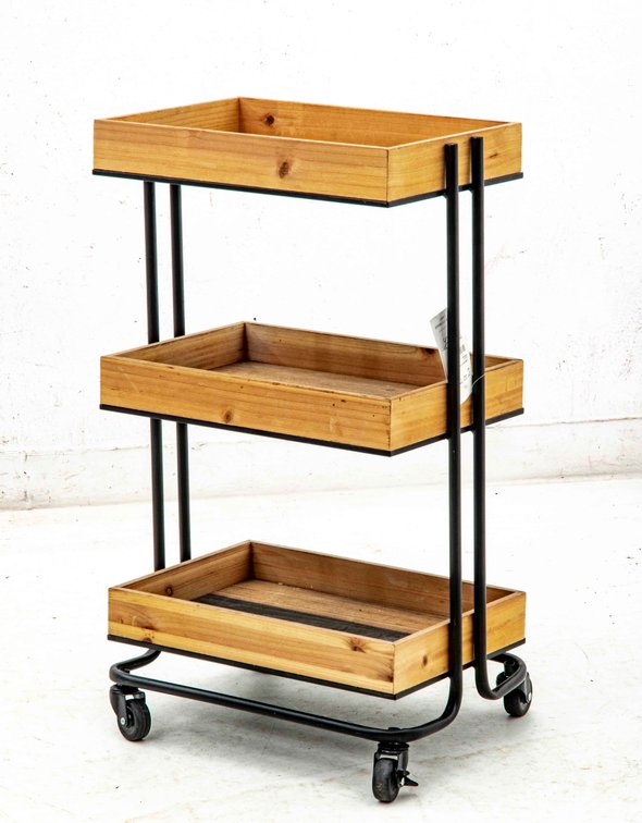 Rolling 3-Shelf Stand