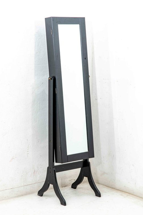Cheval Mirror with Jewelry Cabinet Inside