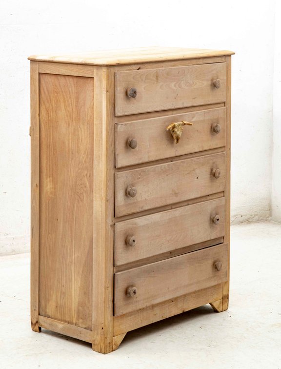 Unfinished Wood 5-Drawer Chest of Drawers