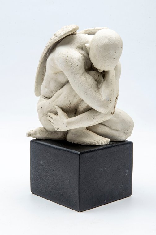 2006 TMS Vitruvian Winged Man Statue on Base