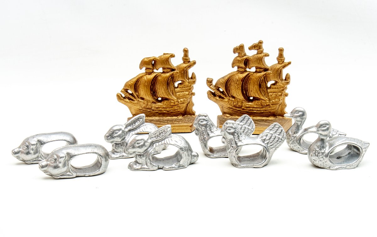 Vintage Cast Farm Animal Napkin Holders & More