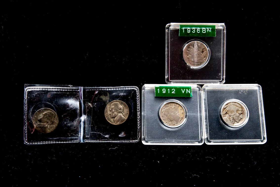 V, Buffalo and Jefferson War Nickels