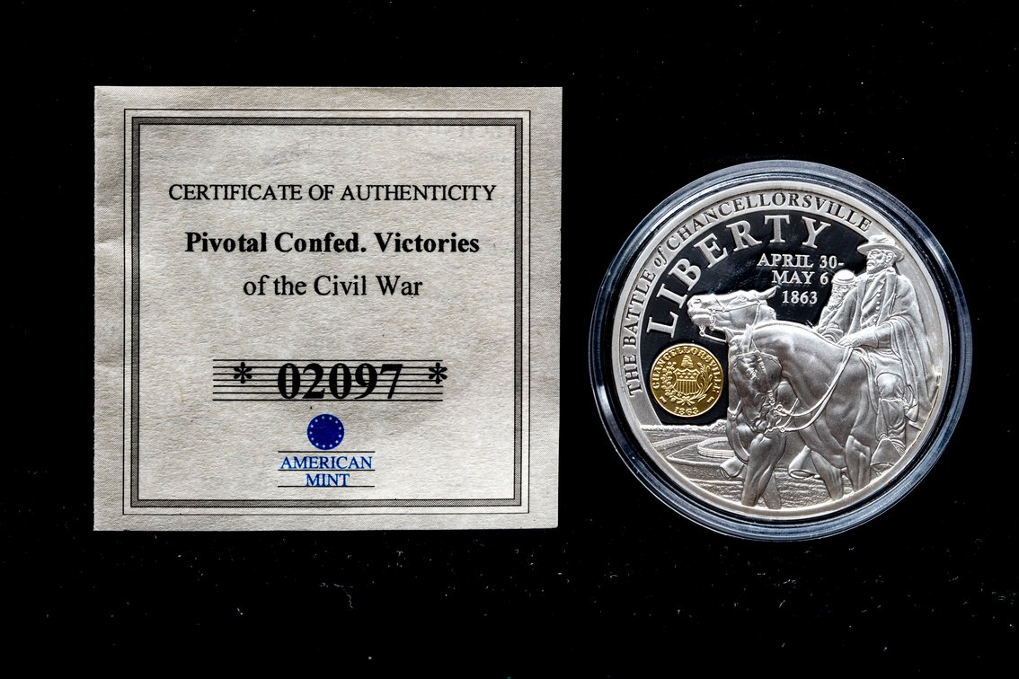 American Mint Battle of Chancellorsville Medalion