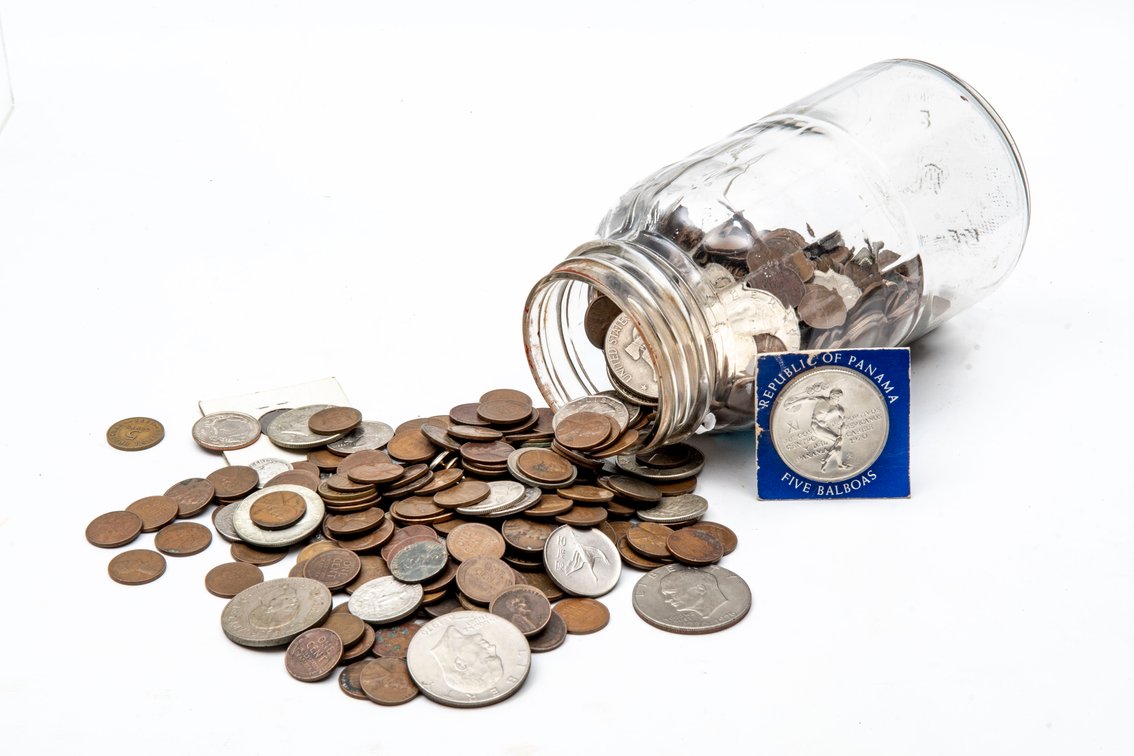Glass Jar Full of Money!!!!