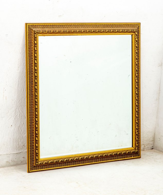 Beveled Mirror with Gold Frame