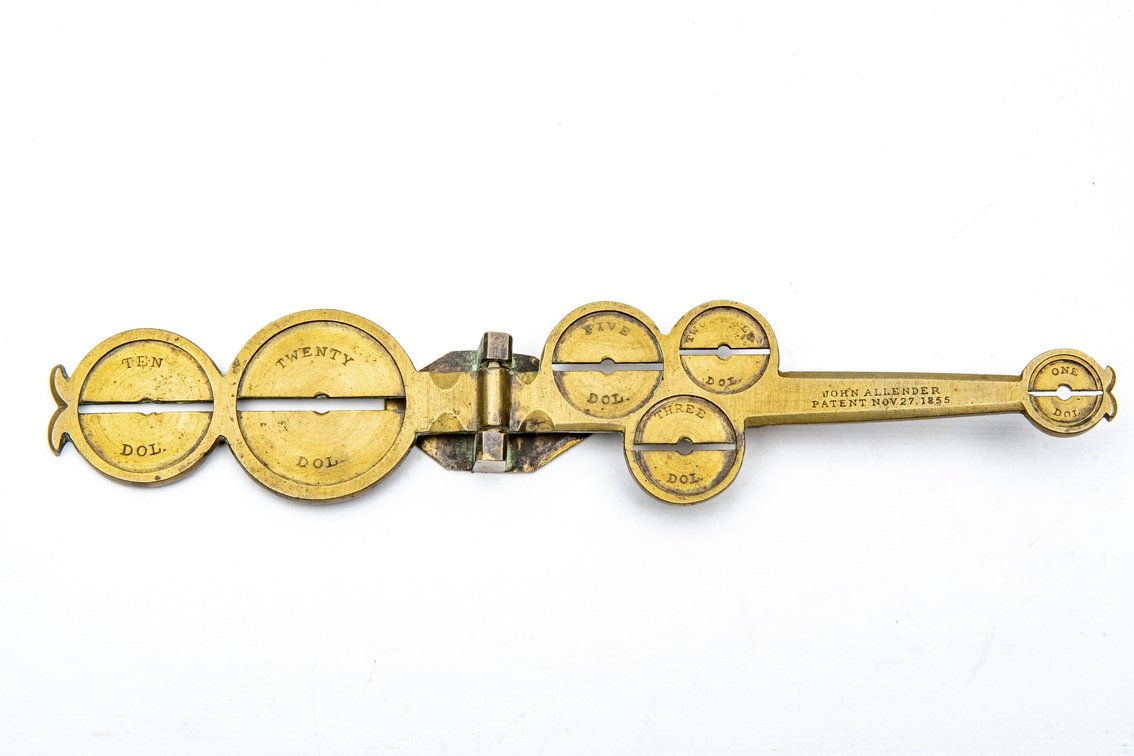 1855 John Allender’s Gold Coin Scale