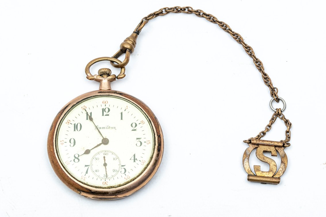 1914 Hamilton Pocket Watch on Fob