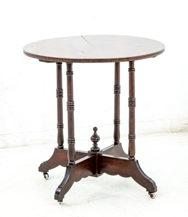 Antique Round Accent Table