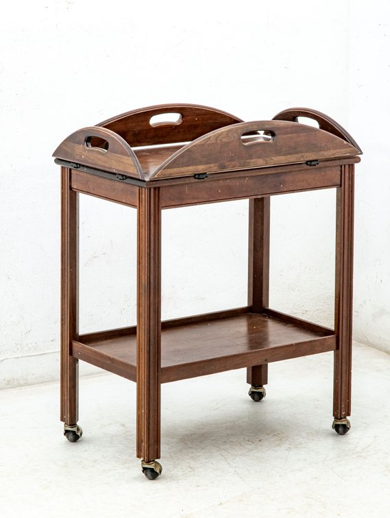 Rolling Butler's Cart with Folding Side