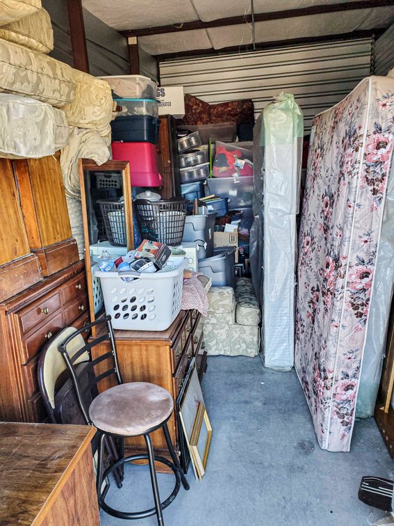 Contents of Unit 112 Mountain View Storage