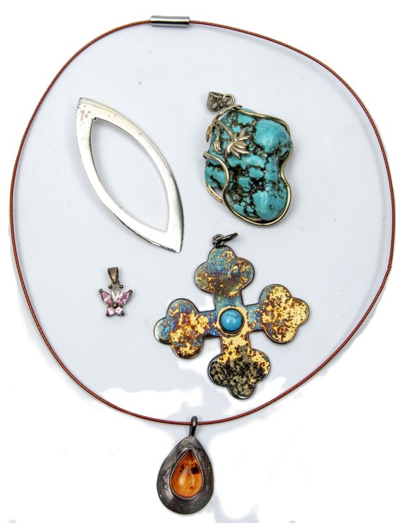 Sterling Pendants- 42.09 Grams