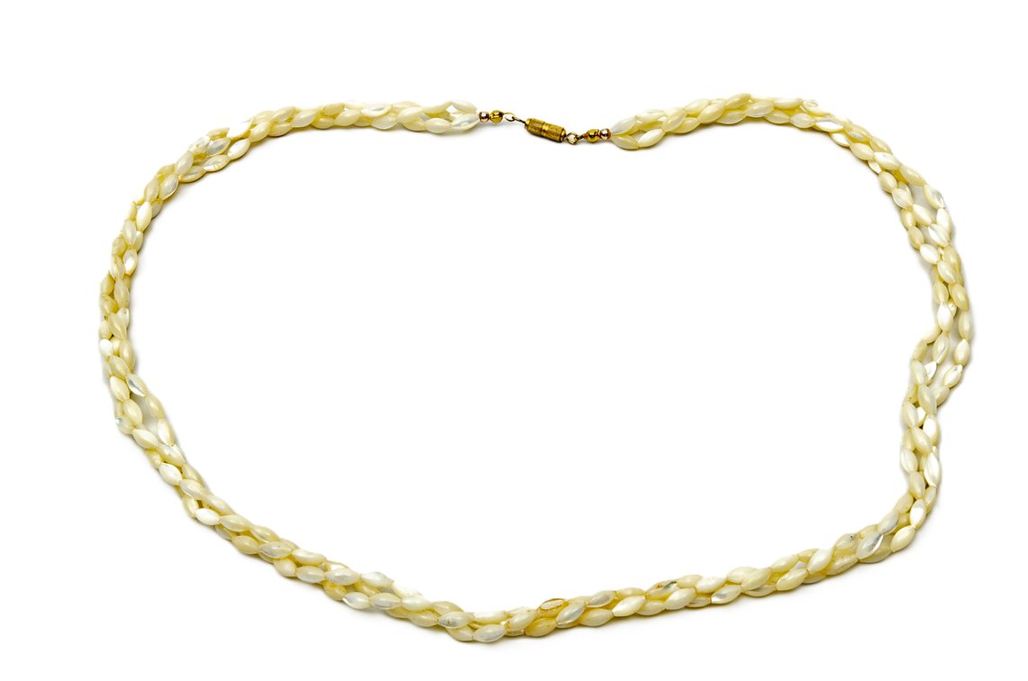 3 Strand Mother-of-Pearl Necklace