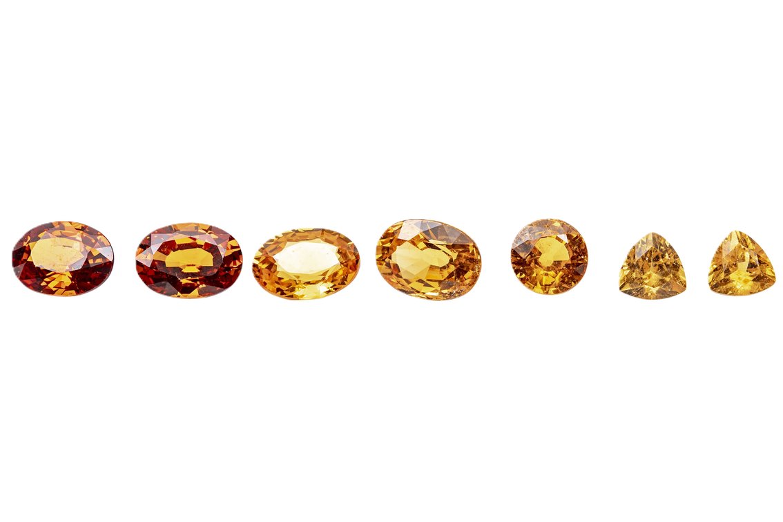 7 Spessartite Garnets- 5.75 Carats