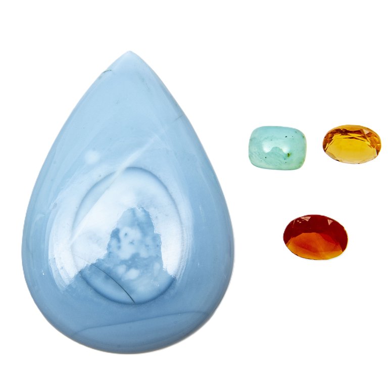 Colored Opals- Mex. Fire, Peru Blue & Oregon Blue