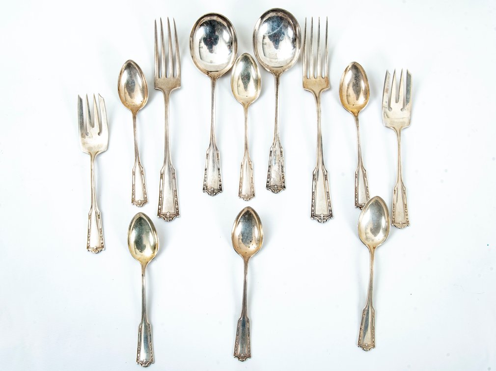 12Pc Sterling Flatware-International Sil Co- 358 G