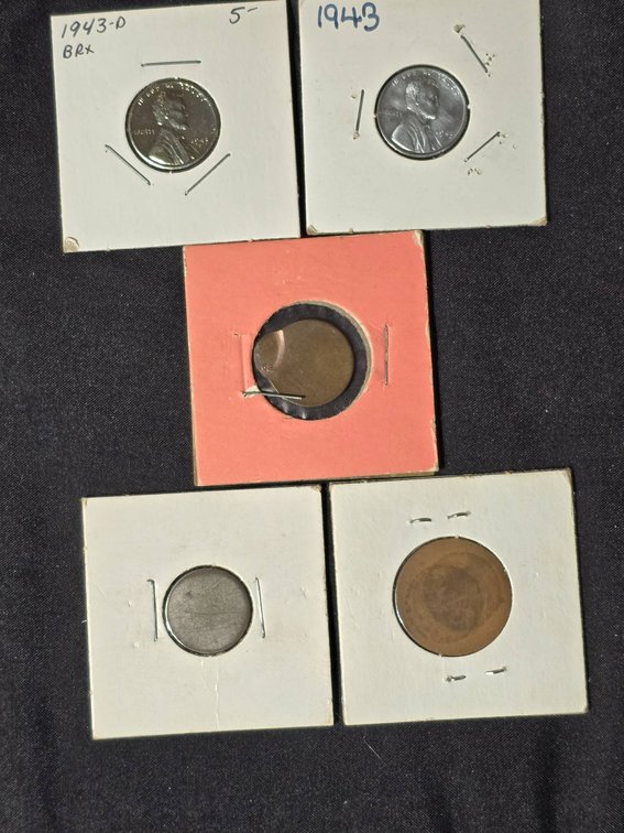 Steel Pennies, Error Strike Penny, and Blank Planchets Collection