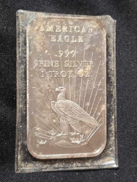 American Eagle 1 Troy Oz .999 Fine Silver Bar by World Wide Mint