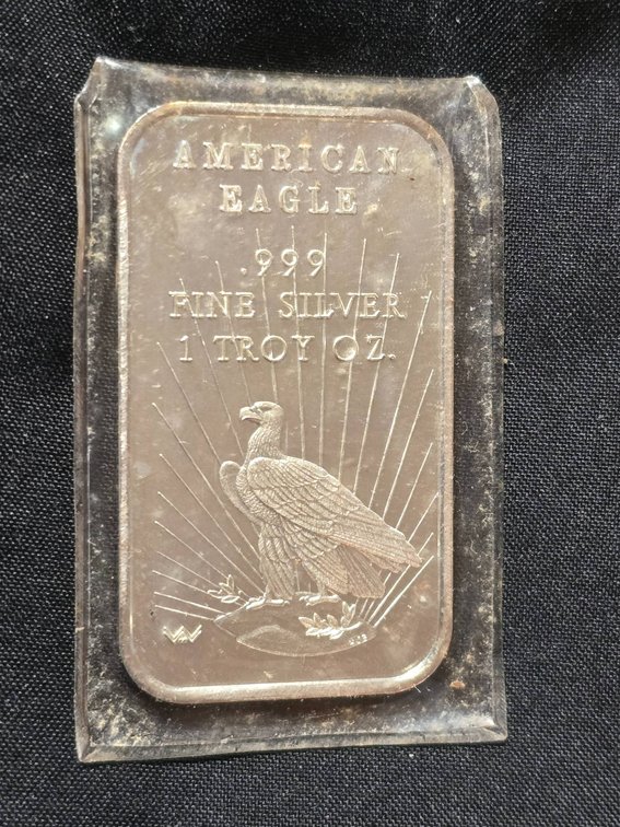 American Eagle 1 Troy Ounce .999 Fine Silver Bar by World Wide Mint