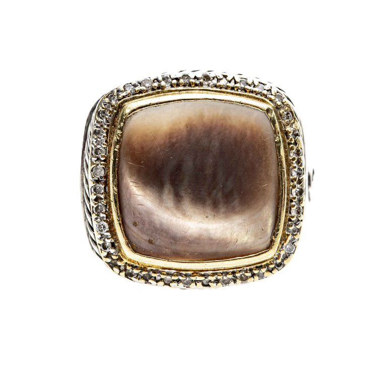 D. Yurman S.S./18K Albion Ring w/ Diamonds- 13.3 G