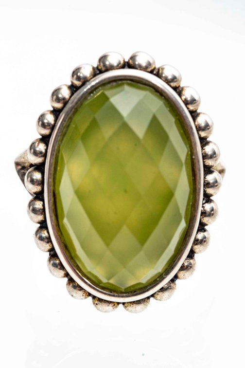 Lagos- Sterling Ring w/ Peridot- 11.5 G