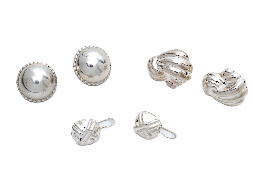 3 Pairs of Sterling Earrings- 25.6 G