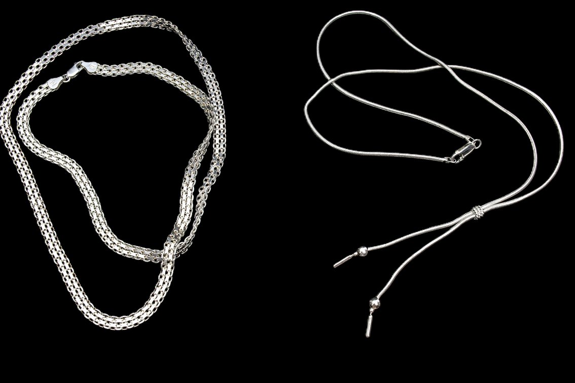 Two Sterling Necklaces- 50 G