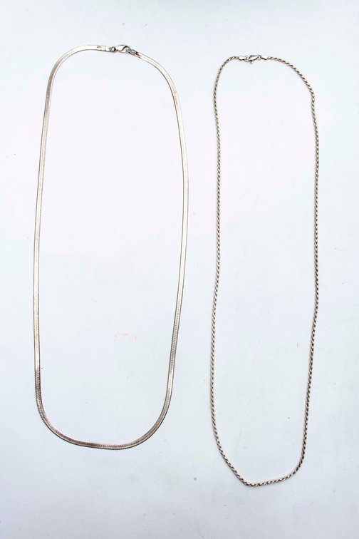 Two 30" Sterling Necklaces- 29 G