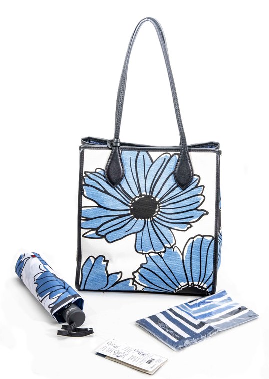 Brighton Shower of Flowers Tote, Umbrella + Scarf
