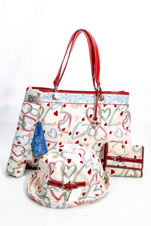 Brighton Hearts New Tote, Hat, Umbrella, Belt &Wal
