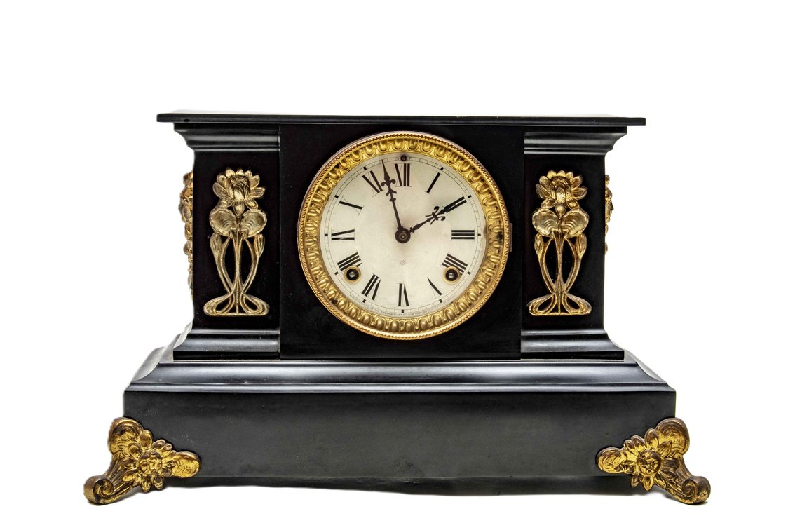 Cast Iron Ansonia Mantle Clock