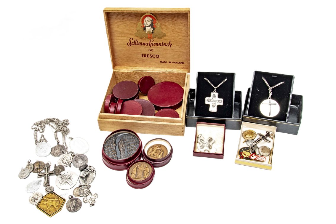 Saint's Medal Pendants & Tokens- Sterling & Bronze