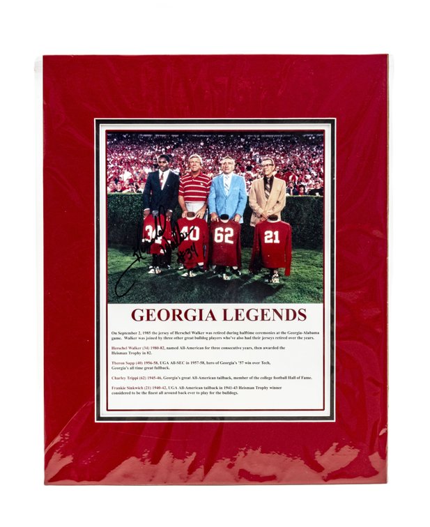 Herschel Walker Signed Promotional Print 1985