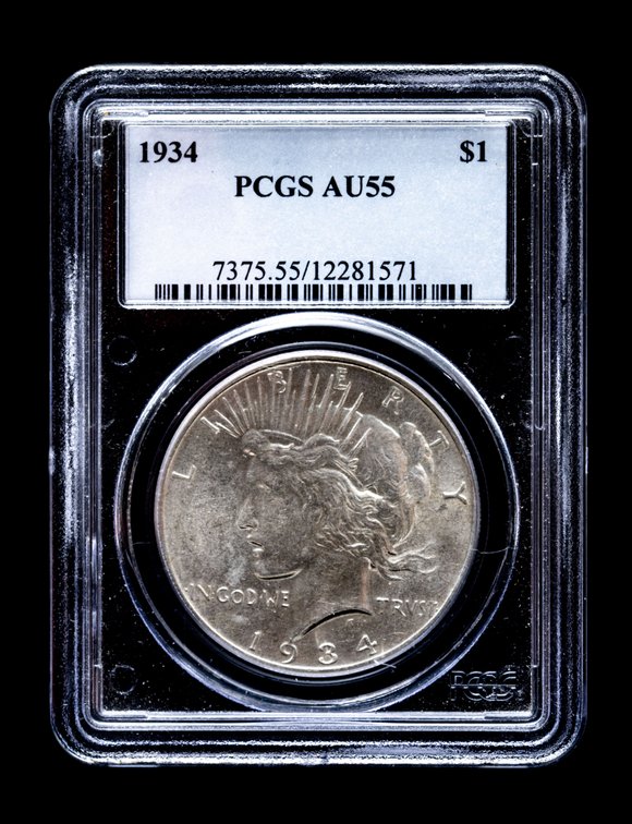 PCGS Graded 1934 Peace Dollar- AU55