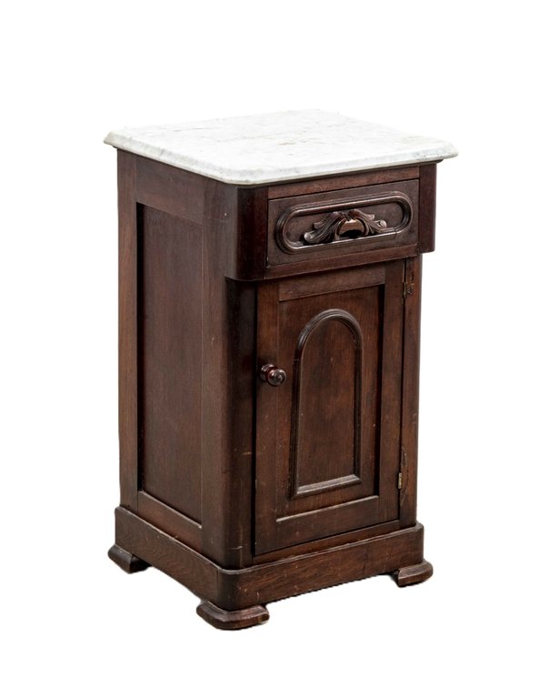 Marble Topped Victorian Half Commode