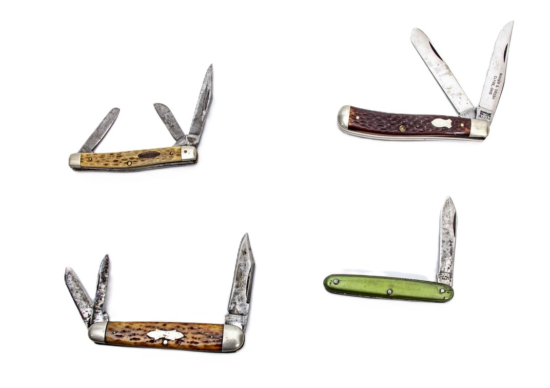 4 Knives- Case, Schrade & More