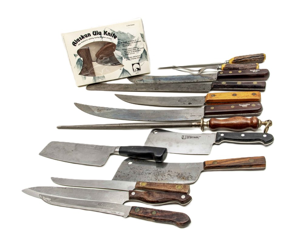 Vintage Kitchen & Butchering Knives