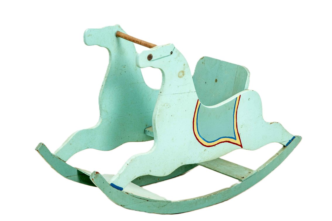 Vintage Seated Rocking Horse