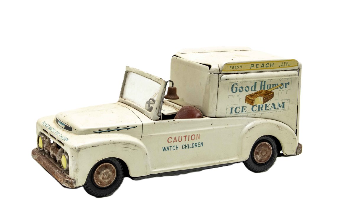 1950's Tin Litho Good Humor Ice Cream Truck w/Bell