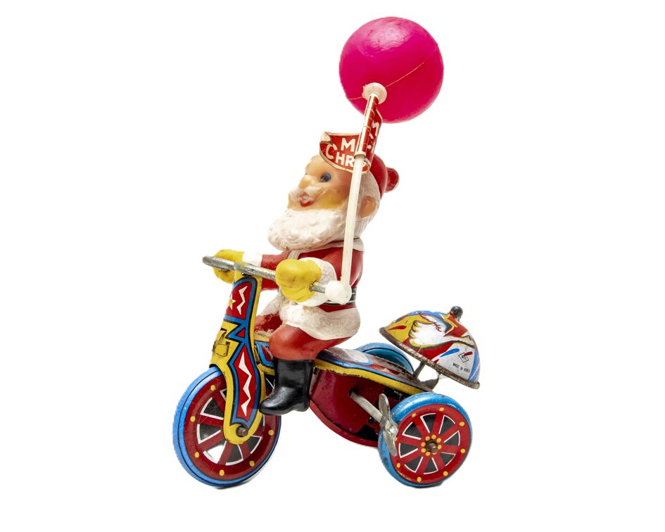 MTU Korea Tin Wide Up Santa on Tricycle