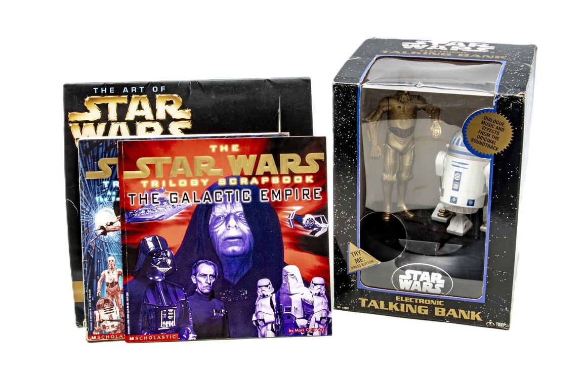 Star Wars Talking Bank, 1998 Calendar, & Scrapbook