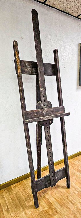 Antique Extra Large Artist Easel by F. Weber Co.